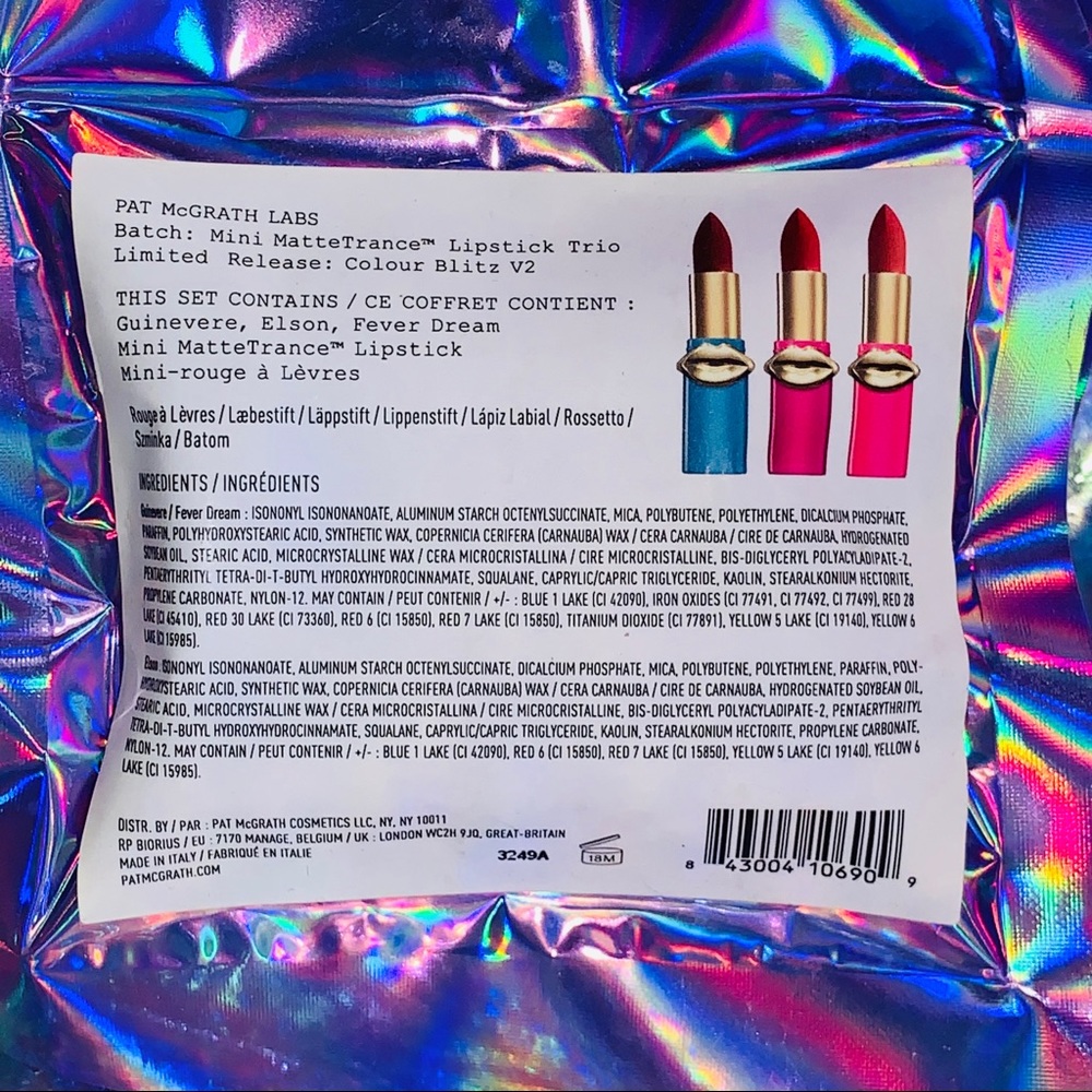 2/$30 Pat McGrath mini Mattetrance lips PICK ONE! - Picture 2 of 2